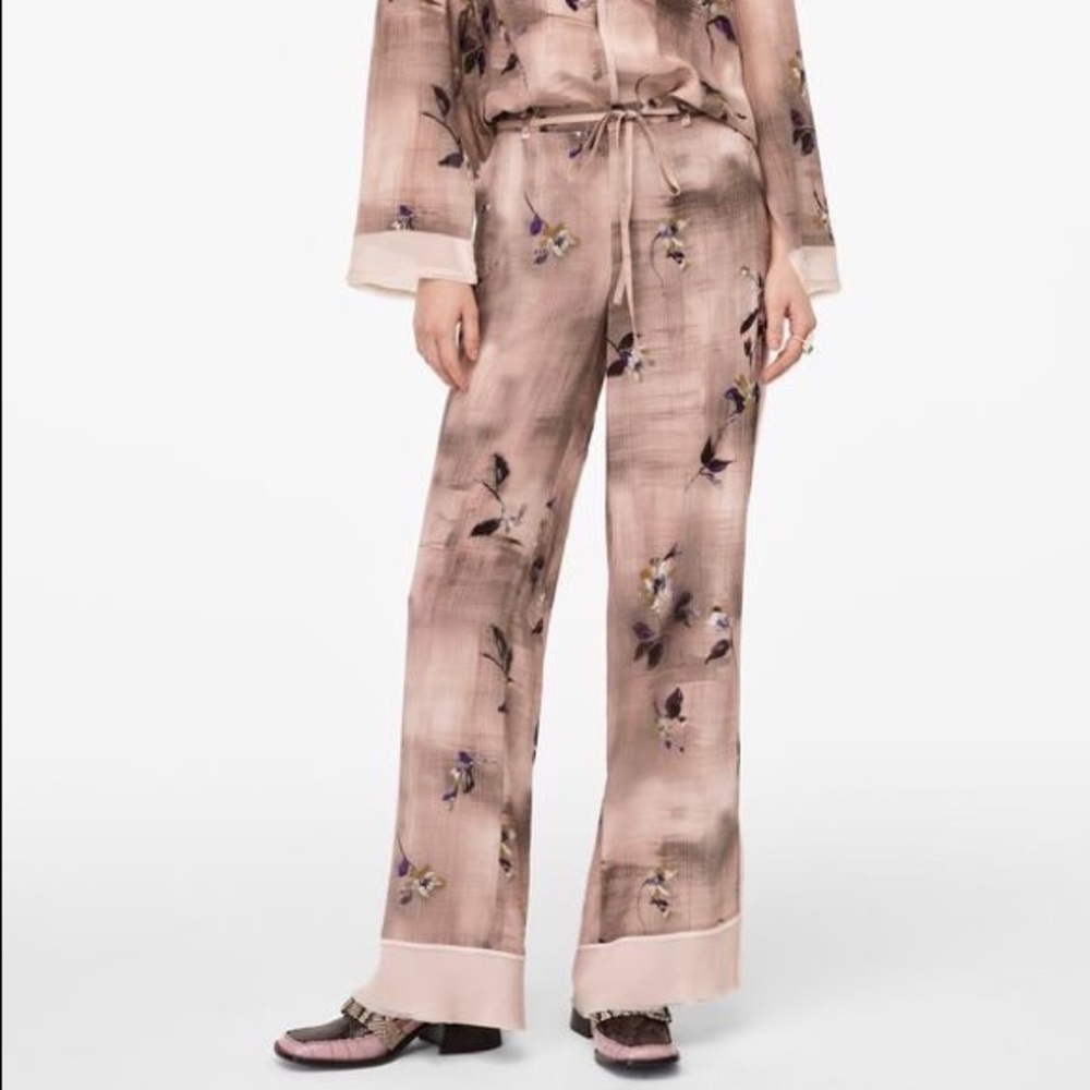 Zara Limited Edition Printed Pattern Pants